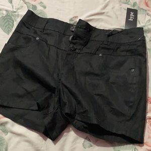 Black high waisted shorts